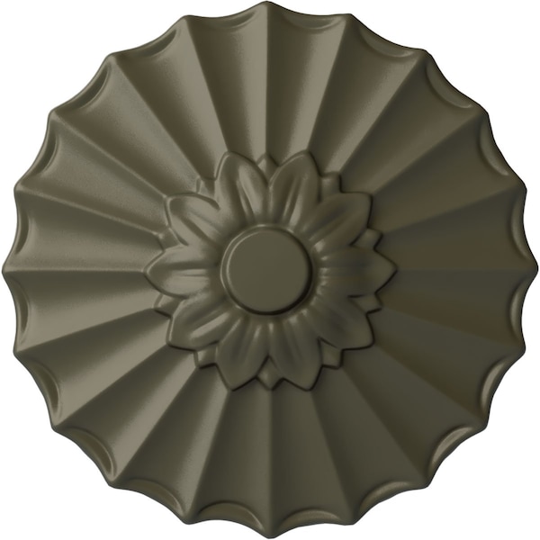 Ekena Millwork Shakuras Ceiling Medallion (Fits Canopies up to 1 3/8"), Hand-Painted Witch Hazel, 9"OD x 1 3/8"P CM09SHWHF - main